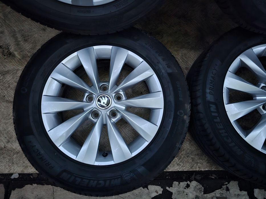 Jante aliaj 16" Skoda/Volkswagen/Seat/Audi 5×112 cu anvelope 215/60/16