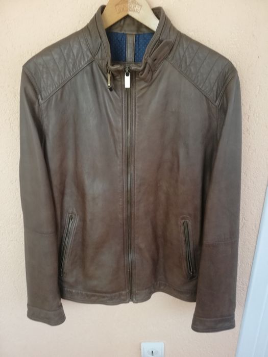 Geaca piele bărbati Massimo Dutti Xl