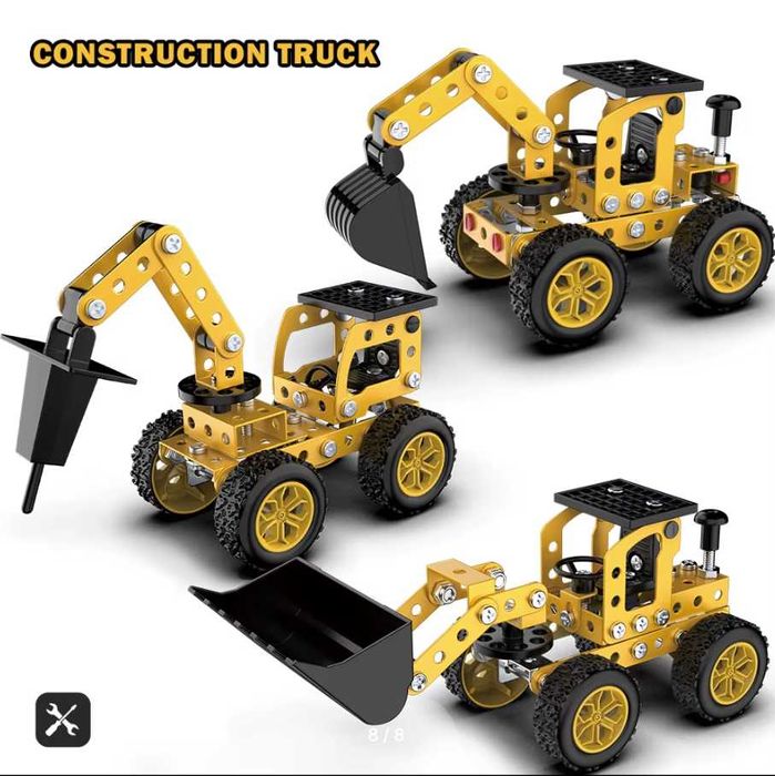 Металлический конструктор – Строительный грузовик