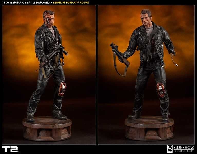 TERMINATOR Statueta T800 battle damage EX by Sideshow Collectibles