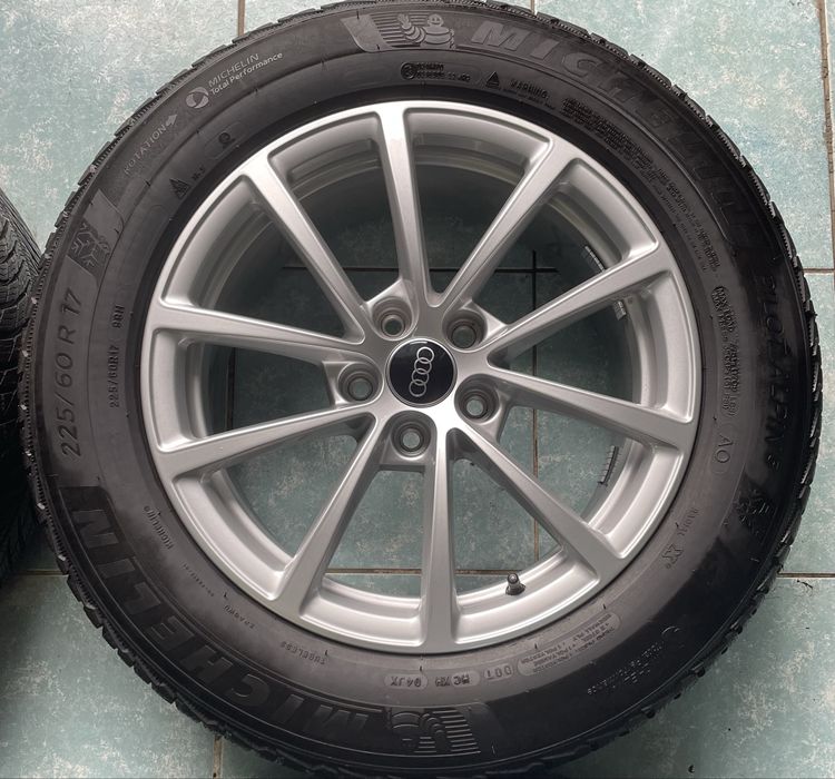 Jante aliaj R17 originale AUDI A6 C8 225/60/17 Iarna Michelin 2022