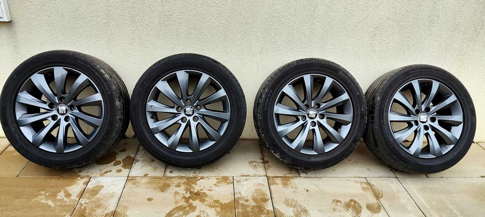 Jante 17" originale Seat + anvelope 255/50 R17 Continental