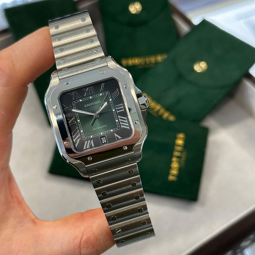 Ceas Barbați Cartier Santos Automatic