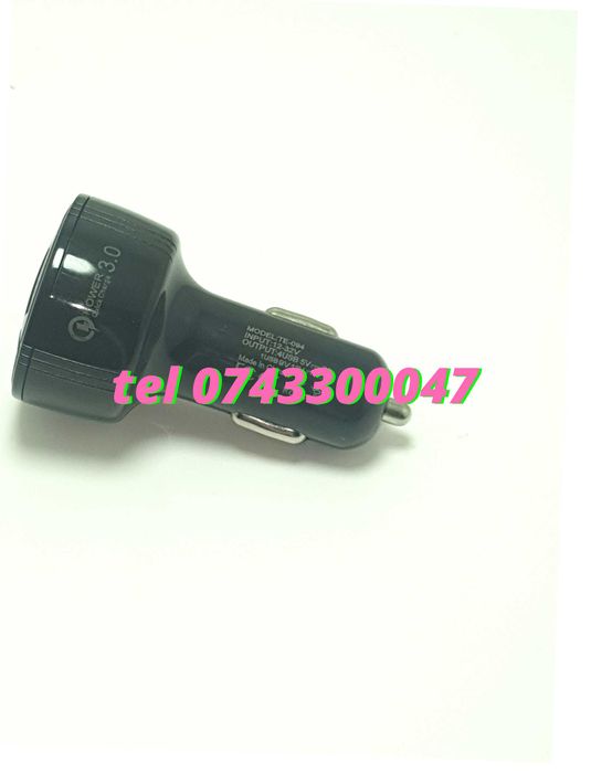 Incarcator Masina Auto 4 Porturi Bricheta Usb Qc Incarcare Rapida