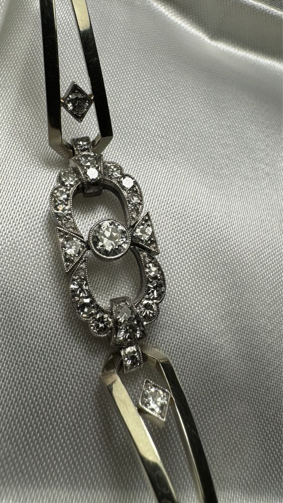 Bratara Art Deco cu diamante