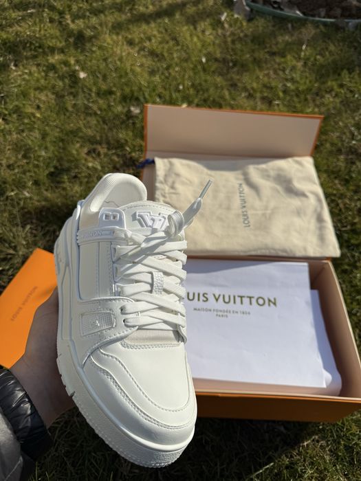 Adidasi LV / Louis Vuitton Trainer / Triple White