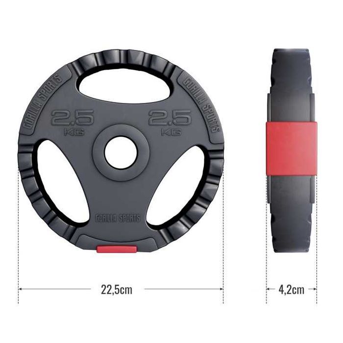 Disc din plastic umplut cu ciment cu prinderi 2.5 kg 30/31mm
