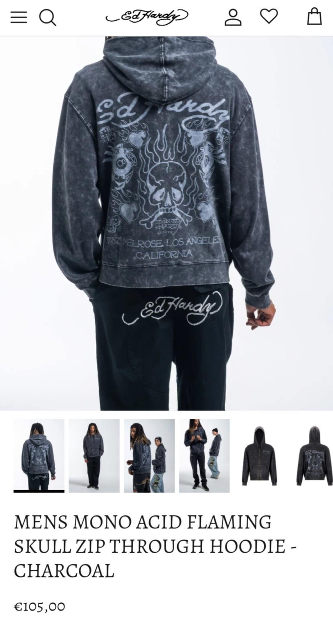 Hanorac unisex Ed Hardy S