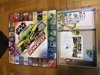 Star Wars Monopoly Mandalorian baby yoda set на немски език НОВ