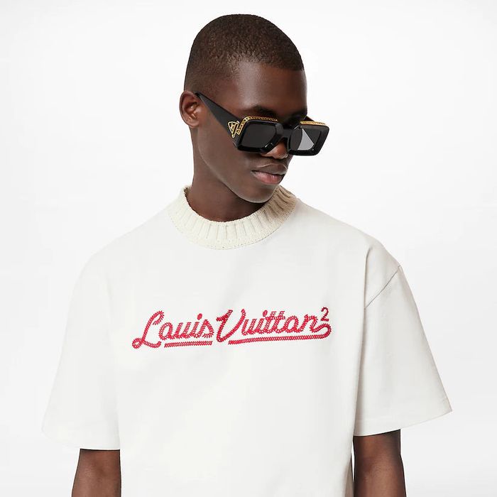 Louis Vuitton FW21 Embroidered Mockneck