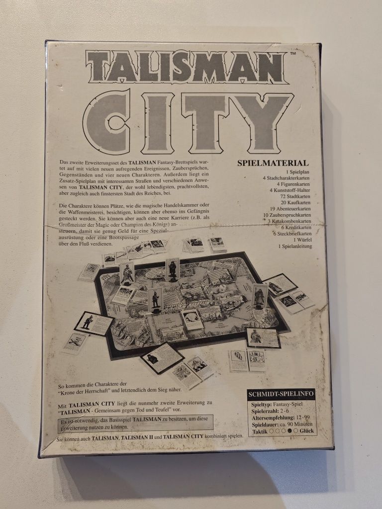 Joc de societate board game Talisman City 1989 - nou, sigilat