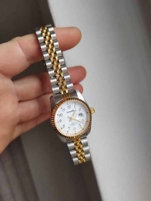 Ceas Lowell pentru dama femei cu dată bratară reglabila