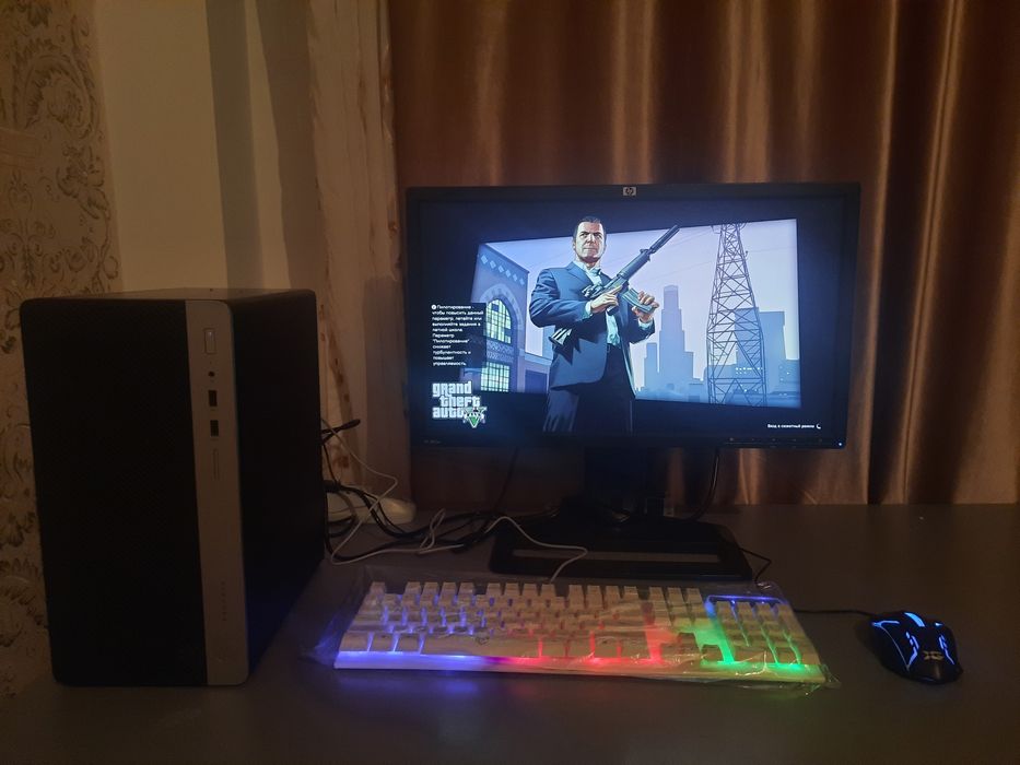 Игровой Компьютeр С игрыми, Полный комплек core i7 озу 8 гб