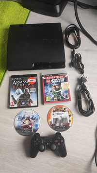 Consola Slim Ps3 PlayStation 3 Sony 160Gb+4 jocuri