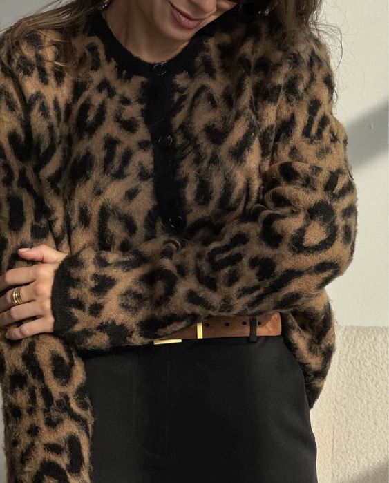Леопардовый кардиган