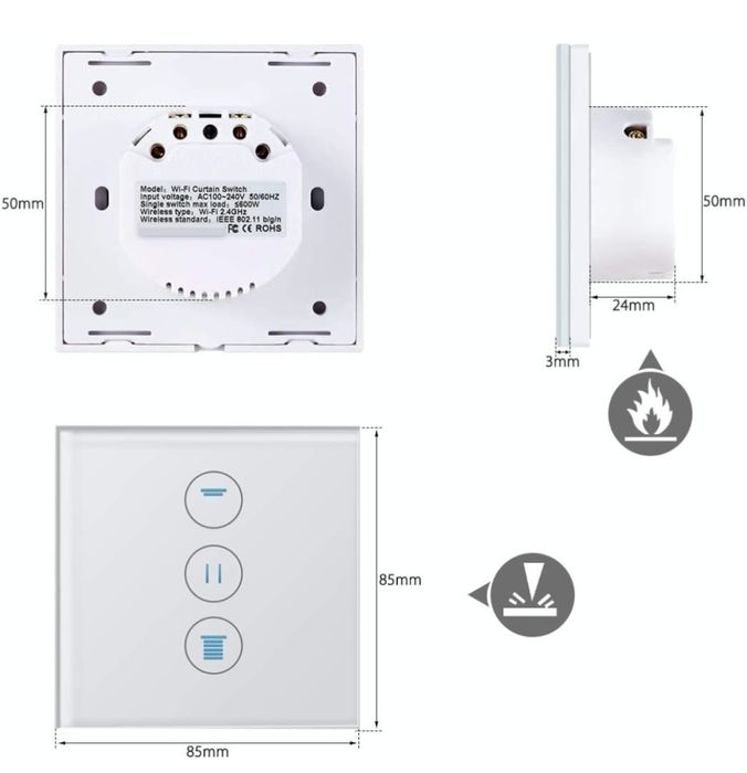 Întrerupător smart pt jaluzele