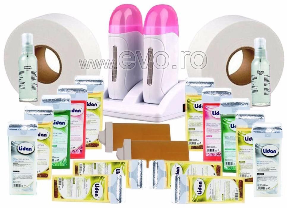 Set Epilare No131 cu Ceara Epilat Roll-on - EVO Incalzitor Ceara Dublu