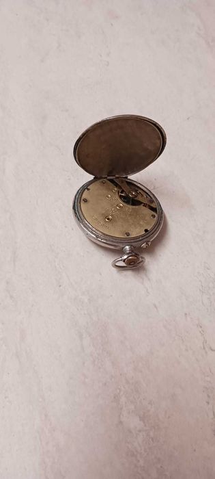 Ceas de buzunar Enigma, din argint