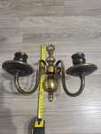 Candelabru aplica vintage din bronz