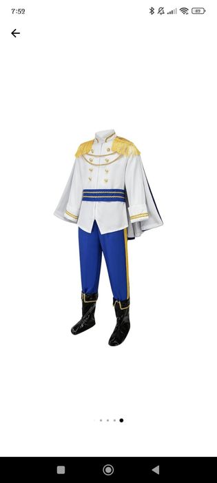 Costum de prinț 9-10 ani, mărime 140-146 cm înălțime