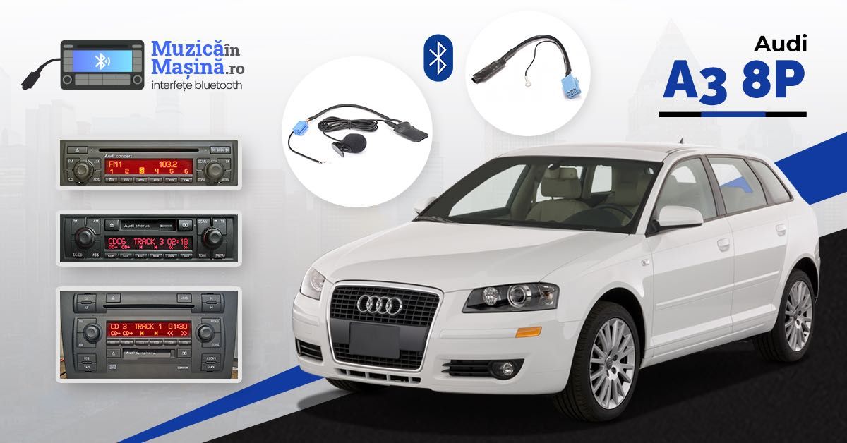 Interfata Adaptor Bluetooth Audi A3 (8 pini).