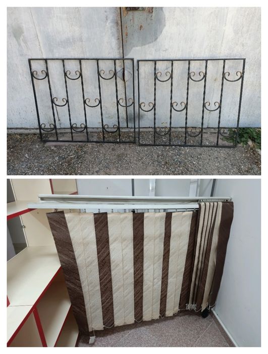 Продам кованные решетки для окон-2 шт. Жалюзи-2шт.