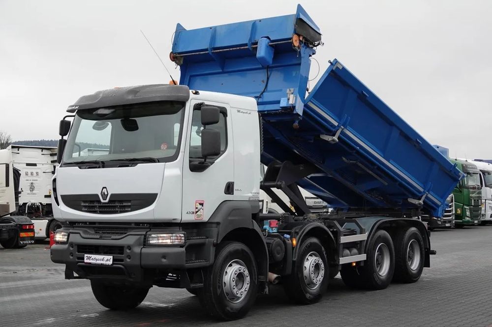 Renault KERAX 430 / 8x4 / BASCULANTE / HYDROBOARD / HYDROCLAP / BORDMATIC / EURO 5 EEV