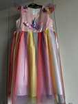 Rochie eleganta ocazie speciala carnaval unicorn curcubeu