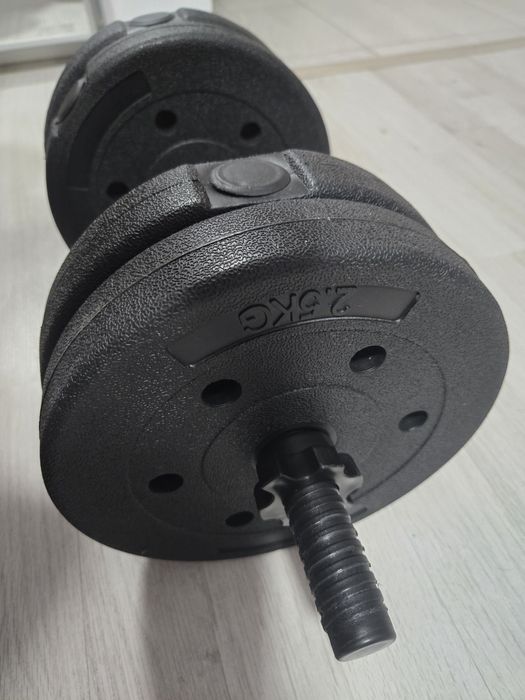 Discuri din plastic umplute cu ciment 2,5 kg ( 10 kg )  gantere, bare