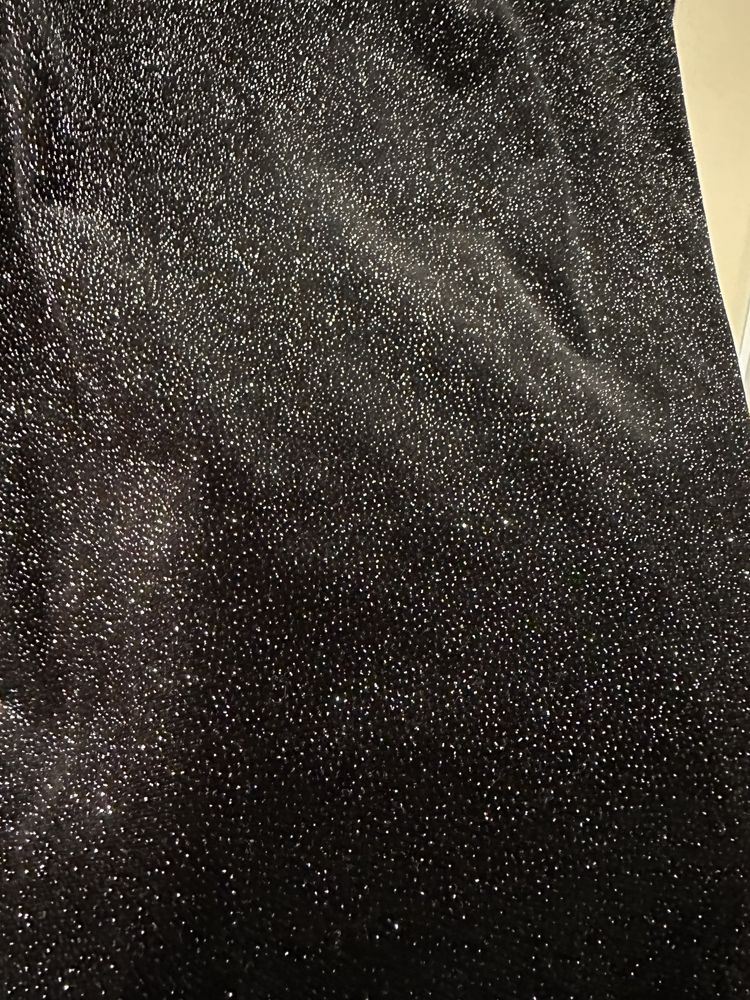 Rochie neagra catifea cu glitter