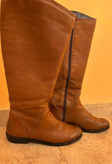 Дамски ботуши, естествена кожа