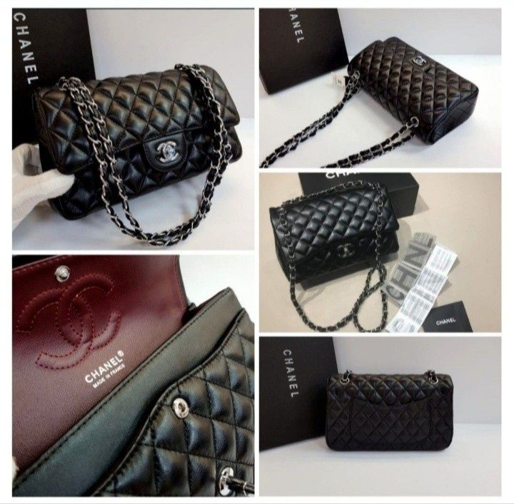 Set damă Chanel Jumbo, geanta si portofel, accesorii incluse