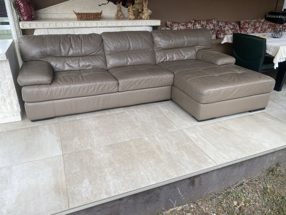 Coltar fix piele naturala 100% brand Olanda 283x160x80cmh Calitate top