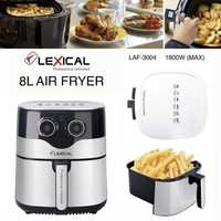 Фритюрник с горещ въздух Lexical Airfryer LAF-3004 , 8L, 1800W, инокс