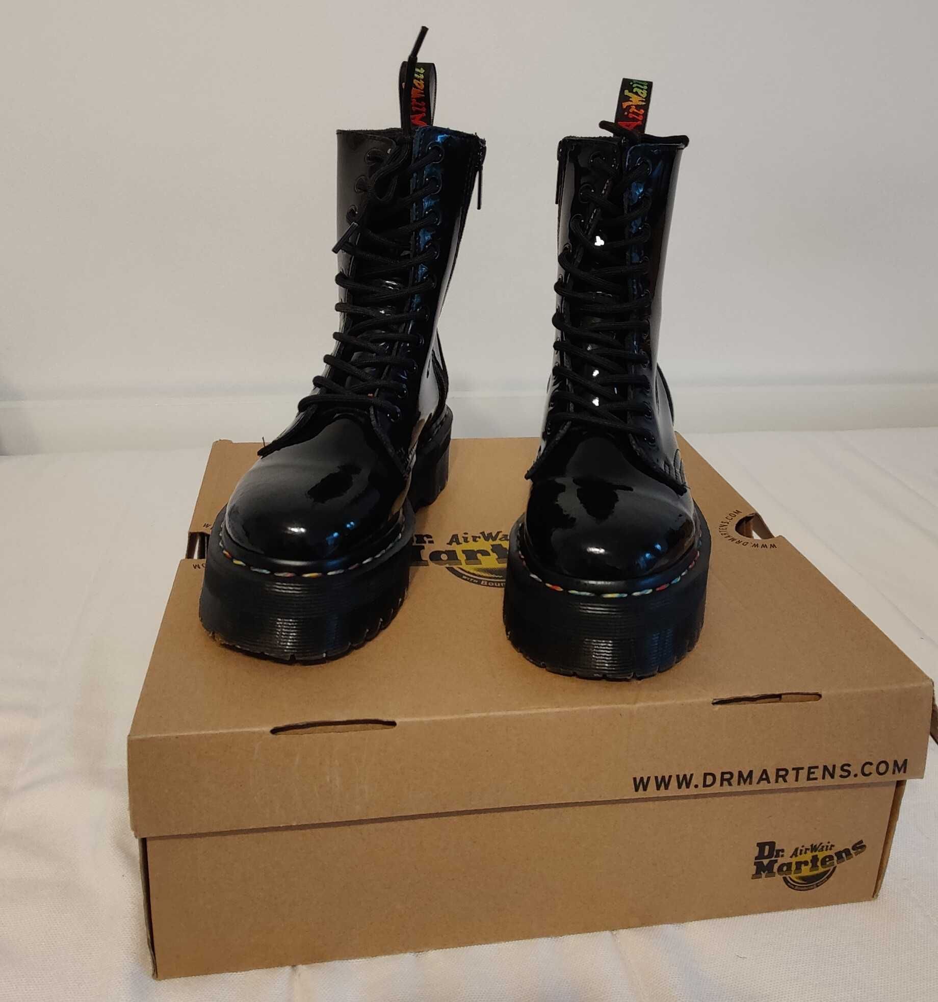 Ghete Dr. Martens Jadon HI Rainbow Patent
