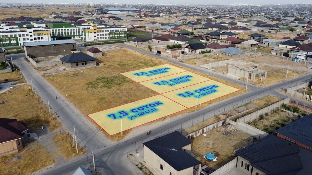 Участок Сатылады мкр Солтүстік Саяжай 7,5 сотоктан 4 участок