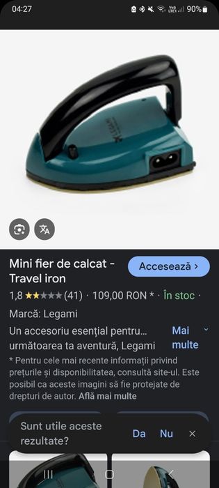 Mini fier de calcat electric