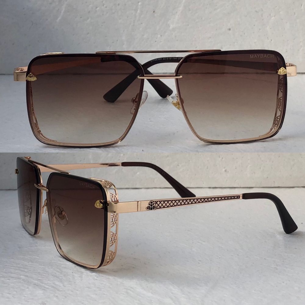 Maybach Мъжки слънчеви очила 4 цвята черни,кафяви,сини MB 58365