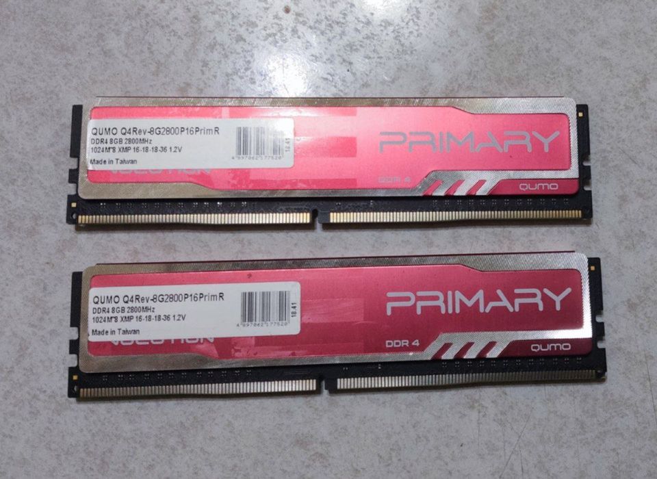 Оперативная память DDR4 QUMO Q4 8GB 2800 MHz (Комплект 2 шт) 

Характ