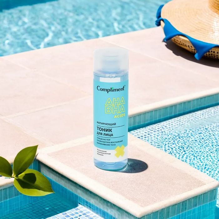 Матирующий тоник для лица Compliment AHA/BHA - 200 мл,