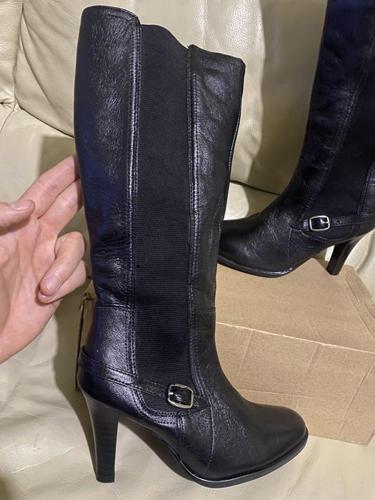 Christian lay - кожени дамски ботуши на ток