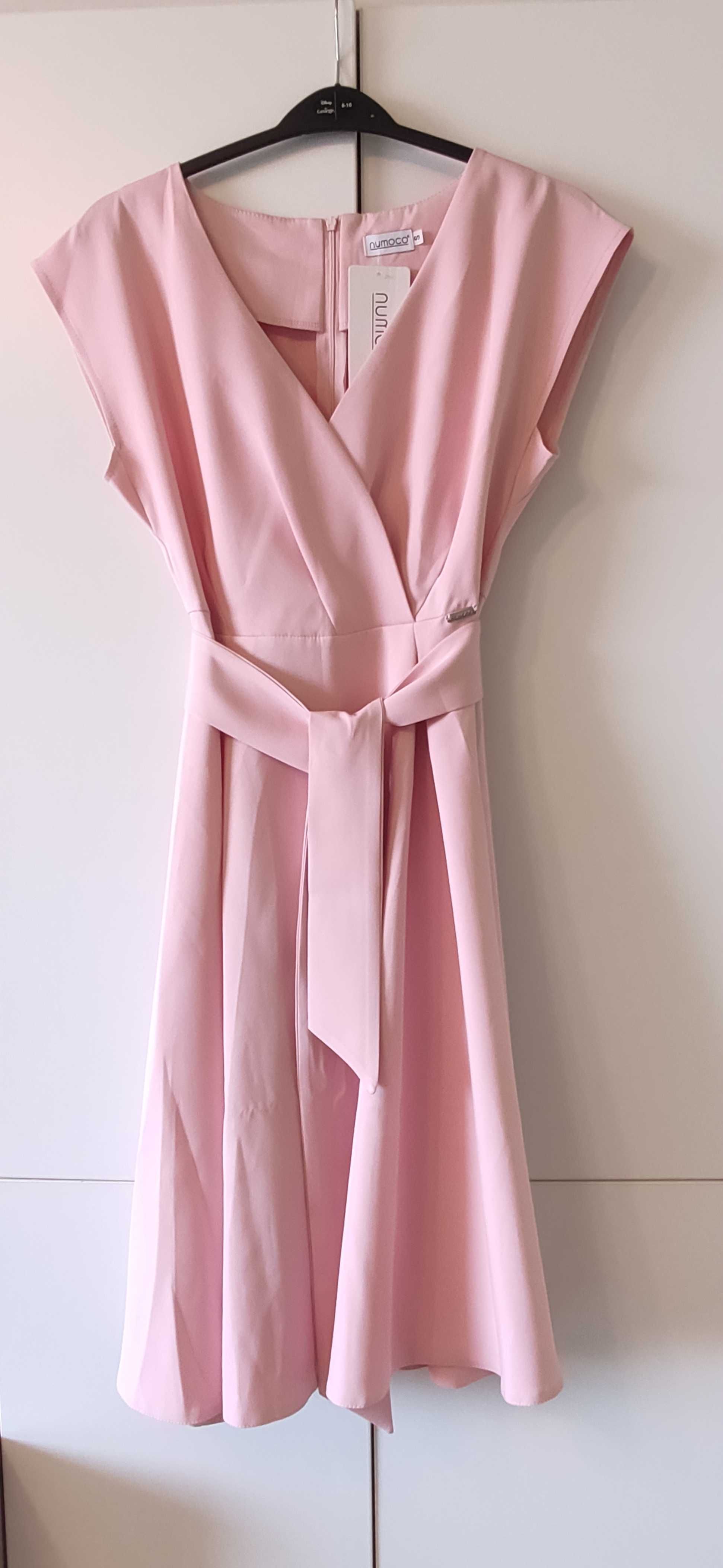 НОВА елегантна розова рокля, S