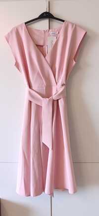 НОВА елегантна розова рокля, S