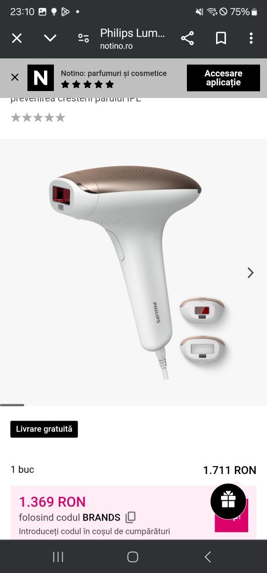 Epilator IPL Philips Lumea Advanced SC1997/00