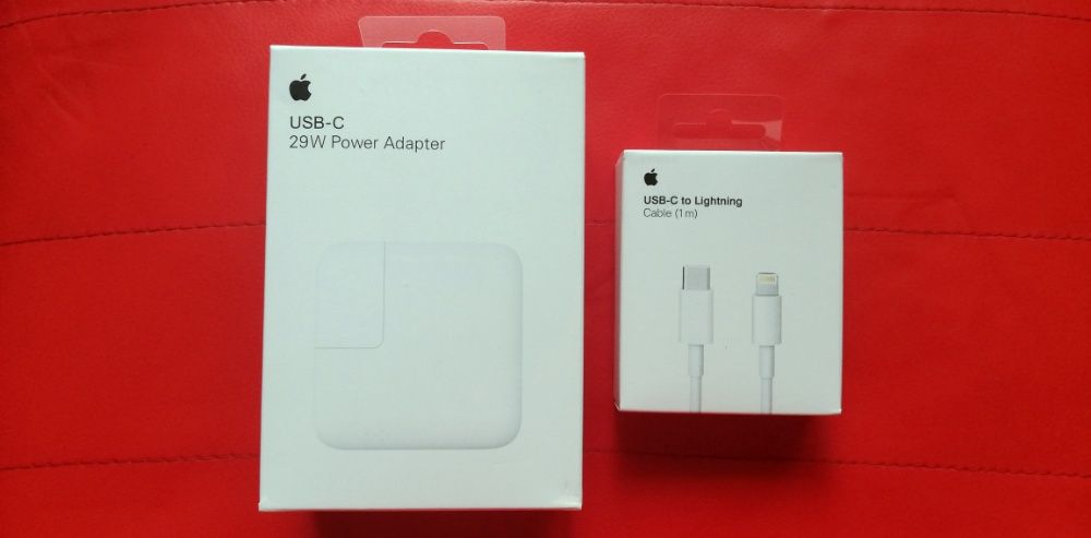Incarcator ORIGINAL Fast Charging Apple 29W + Cablu USB-C to Lightning