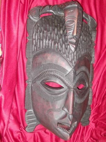 Африканска маска - сувенир от Заир (ДР Конго) за декорация