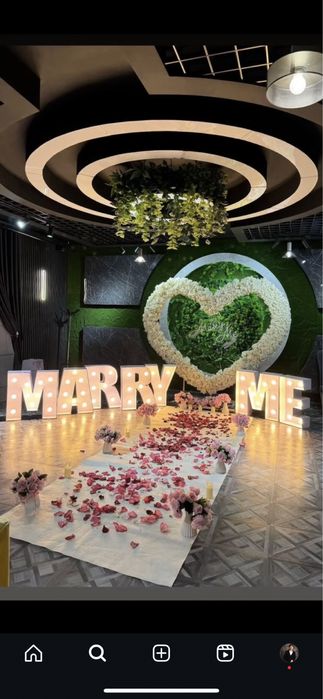 MARRY ME/HAPPY BIRTHDAY/МАМА поздравления/предложения Оформления!