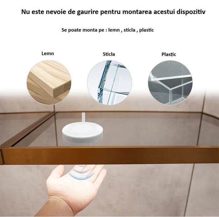 Intrerupator cu variator dimmer led senzor tactil nu necesita gaurire