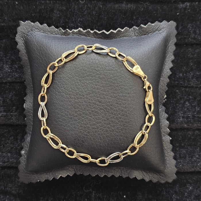 ( B31831.1 / Ag28 Doi Baieti ) Bratara Aur 14K - 3.37 grame / 1516 lei