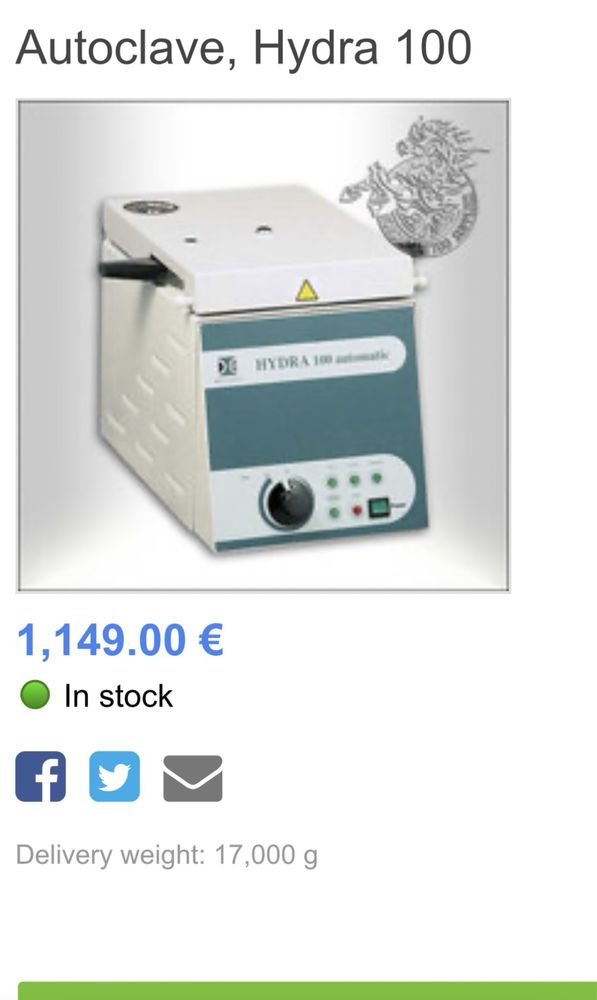 Sterilizator autoclave hydra 100 automatic